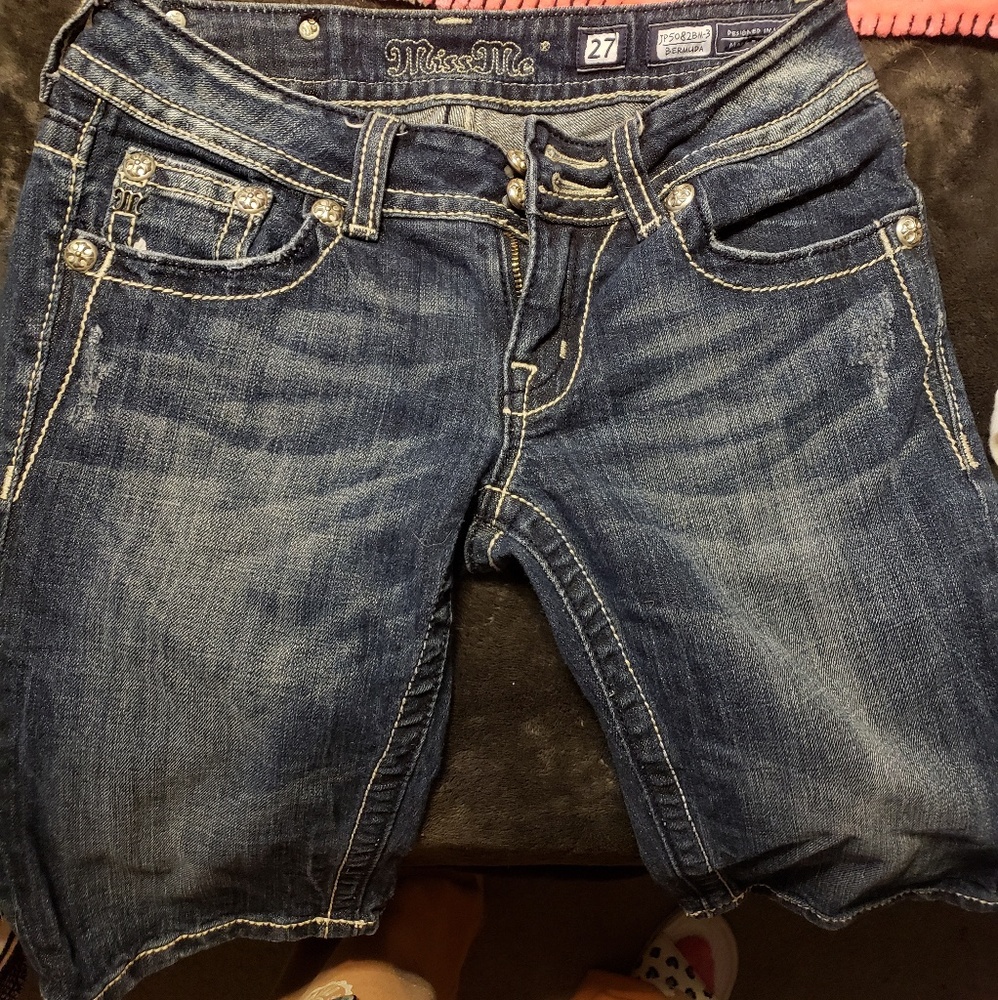 Miss Me Bermuda Shorts Angel Wing